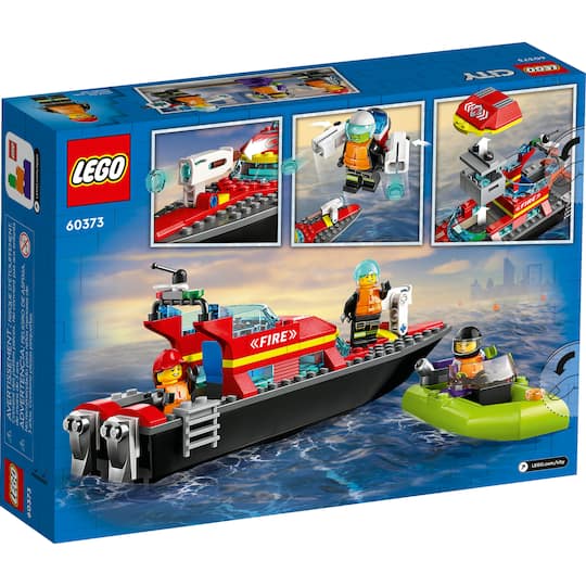 LEGO® City Fire Rescue Boat 60373 Building Toy Set (144 Pieces)